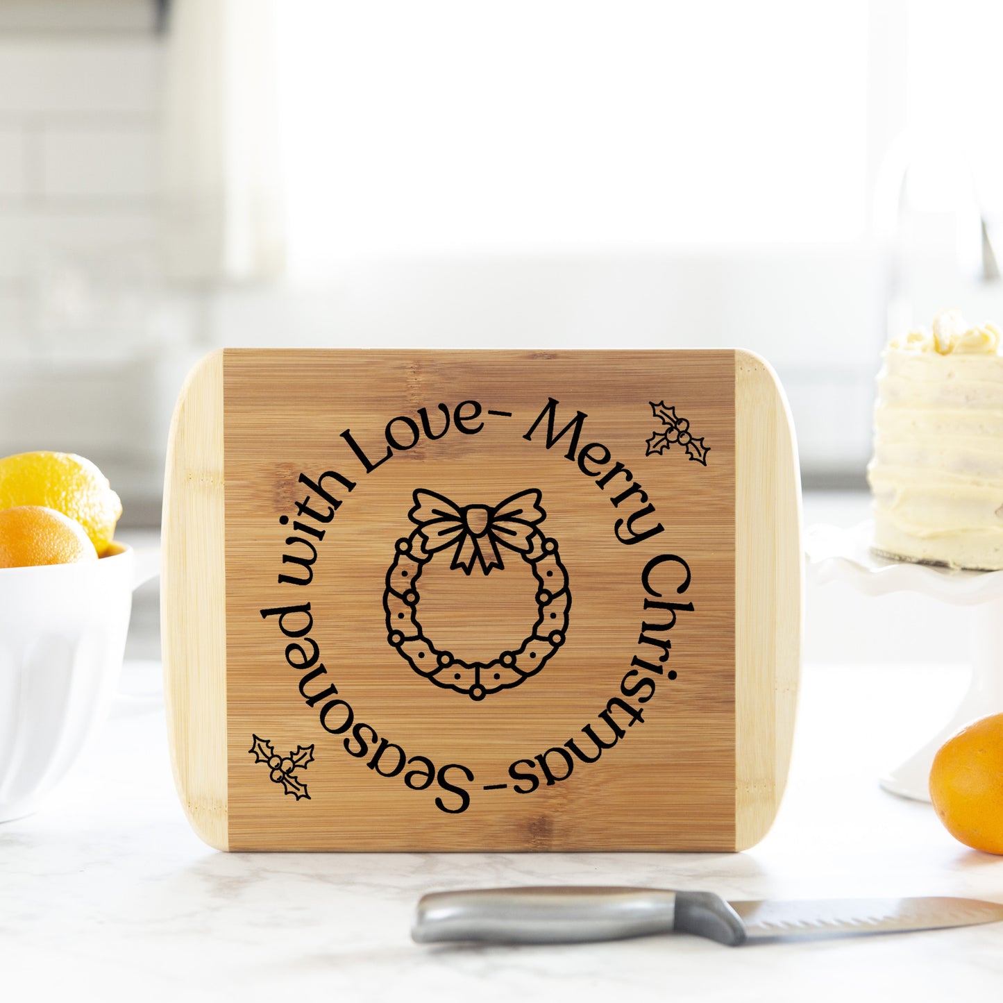 Seasoned with Love, Merry Christmas! Cutting Board