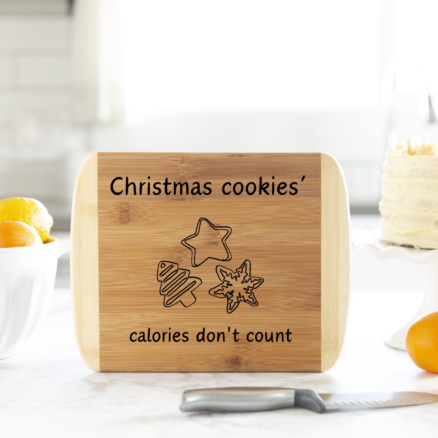 Christmas cookies' calories don't count! Cutting Board