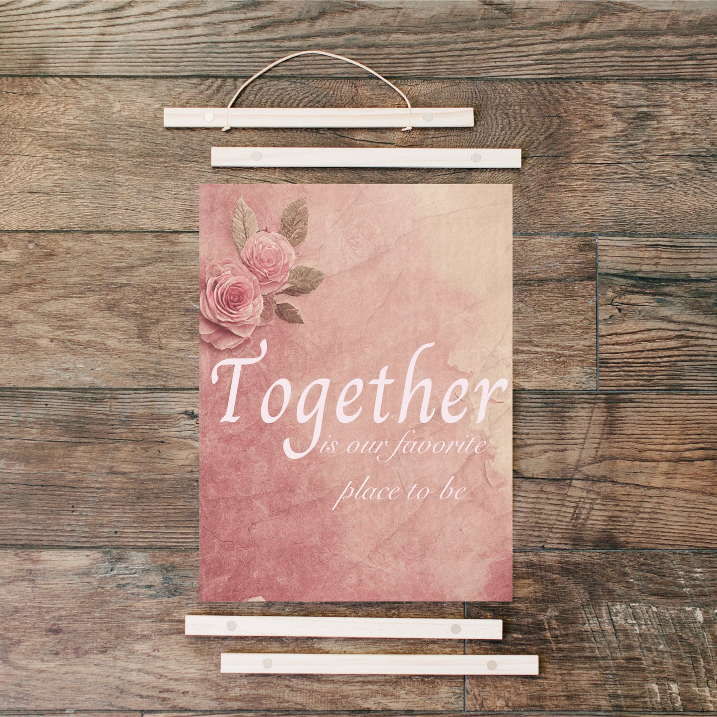 Together is Our Favorite Place to be - canvas sign
