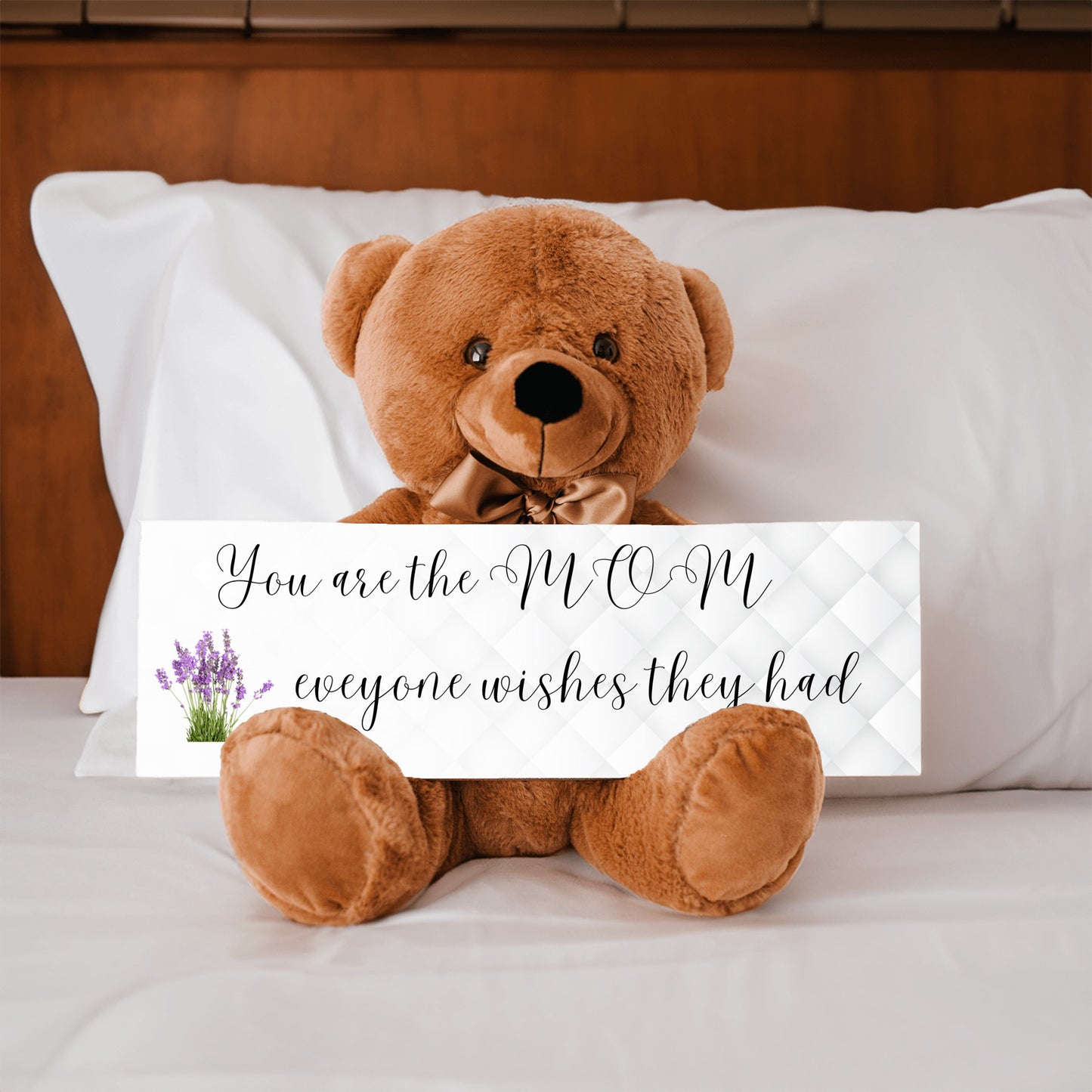 Teddy Bear with Sign that can be hung on wall mother's day gift, unique gift for mom