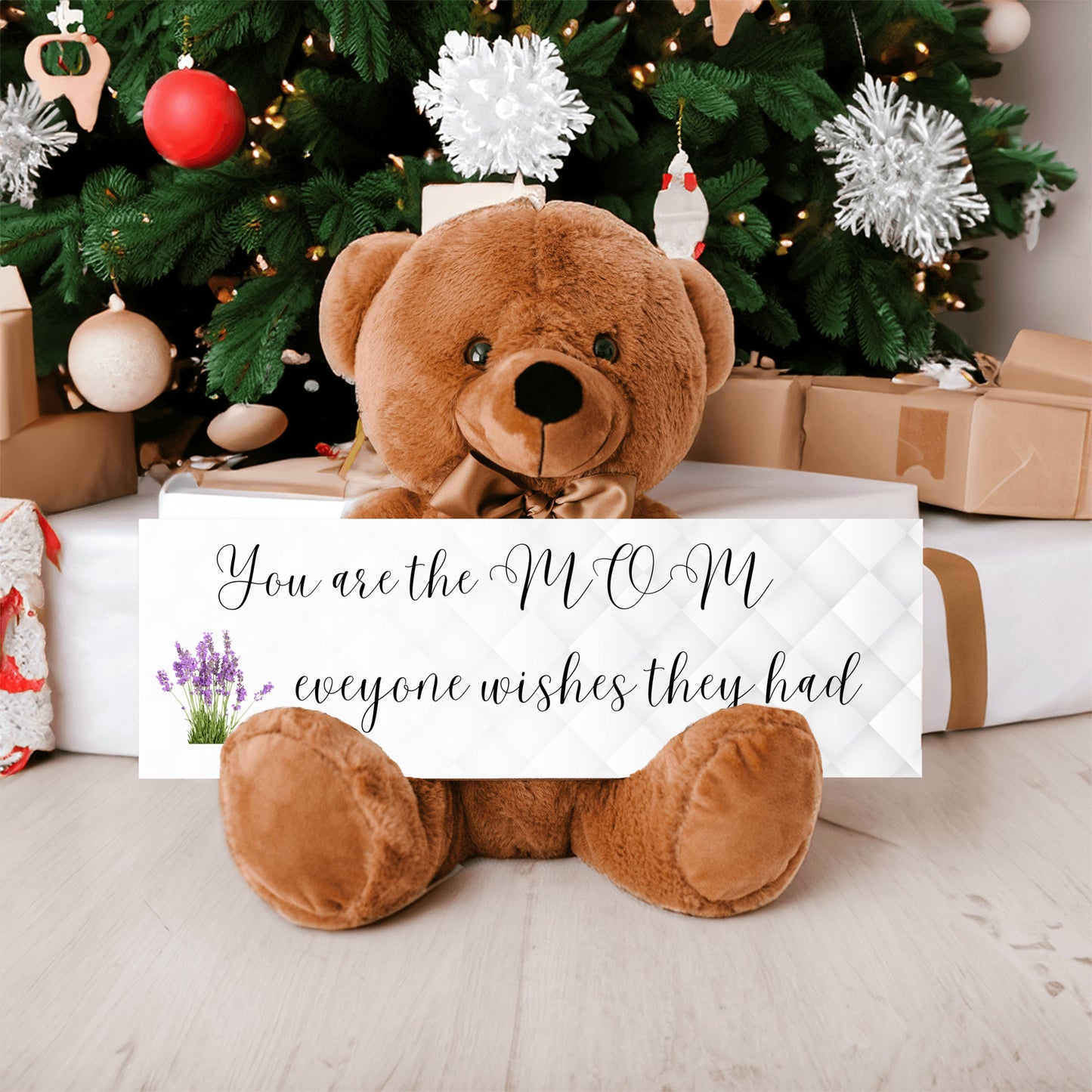 Teddy Bear with Sign that can be hung on wall mother's day gift, unique gift for mom
