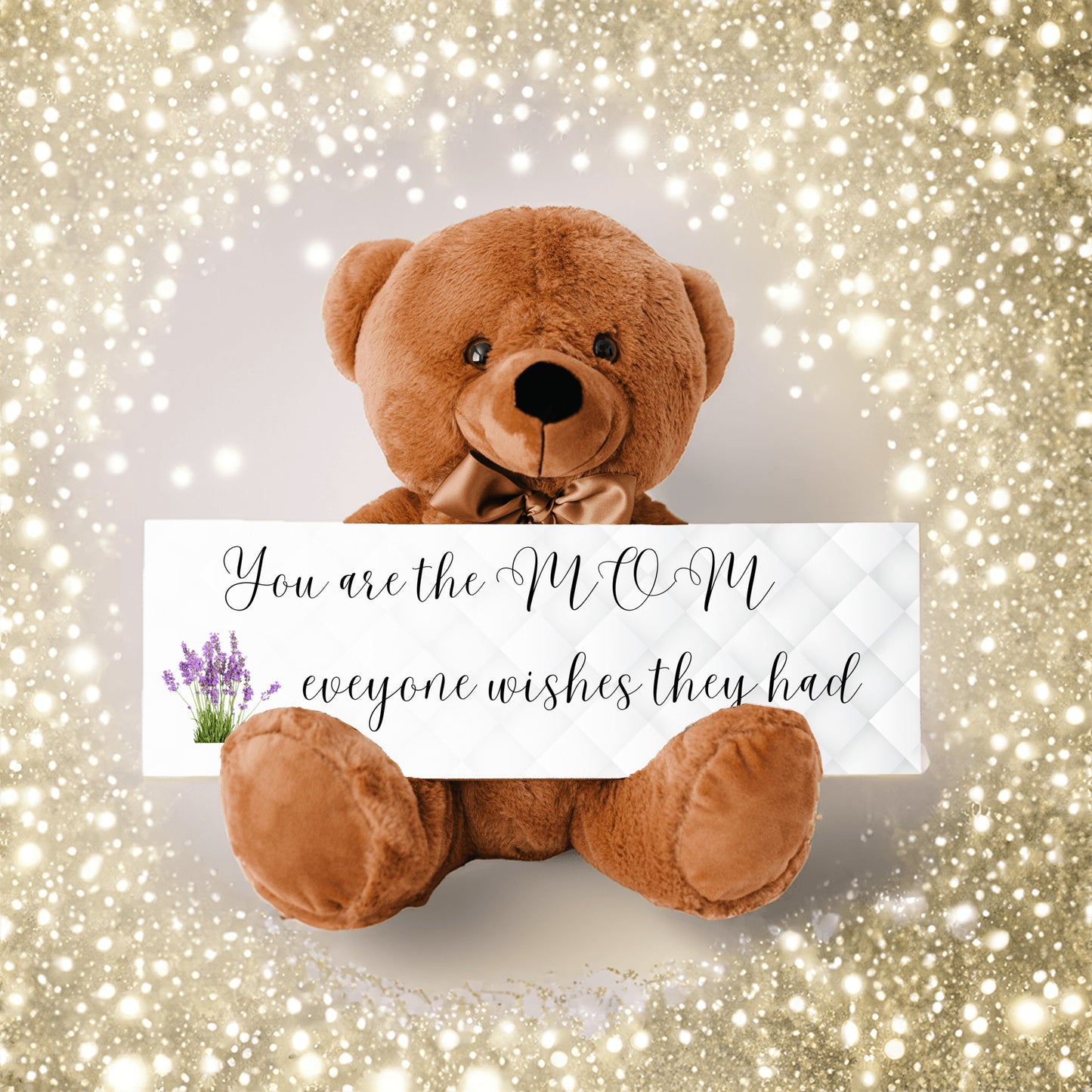 Teddy Bear with Sign that can be hung on wall mother's day gift, unique gift for mom