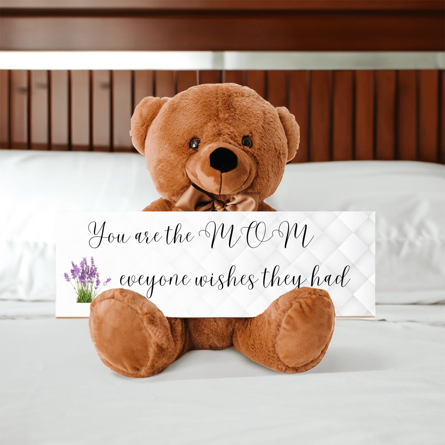 Teddy Bear with Sign that can be hung on wall mother's day gift, unique gift for mom
