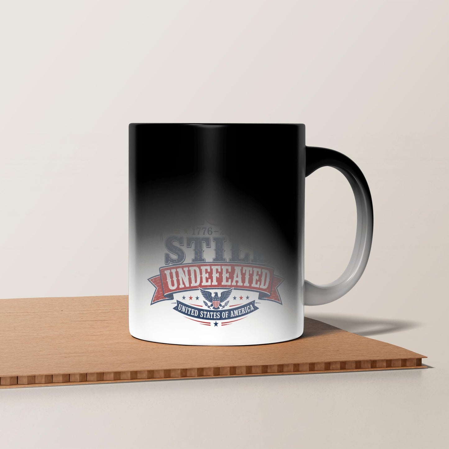 America 250 still undefeated magic black mug color changing 11 oz