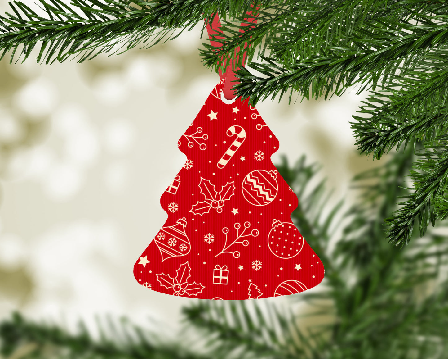 This ornament is Tree-mendous - Tree shaped Christmas Ornament