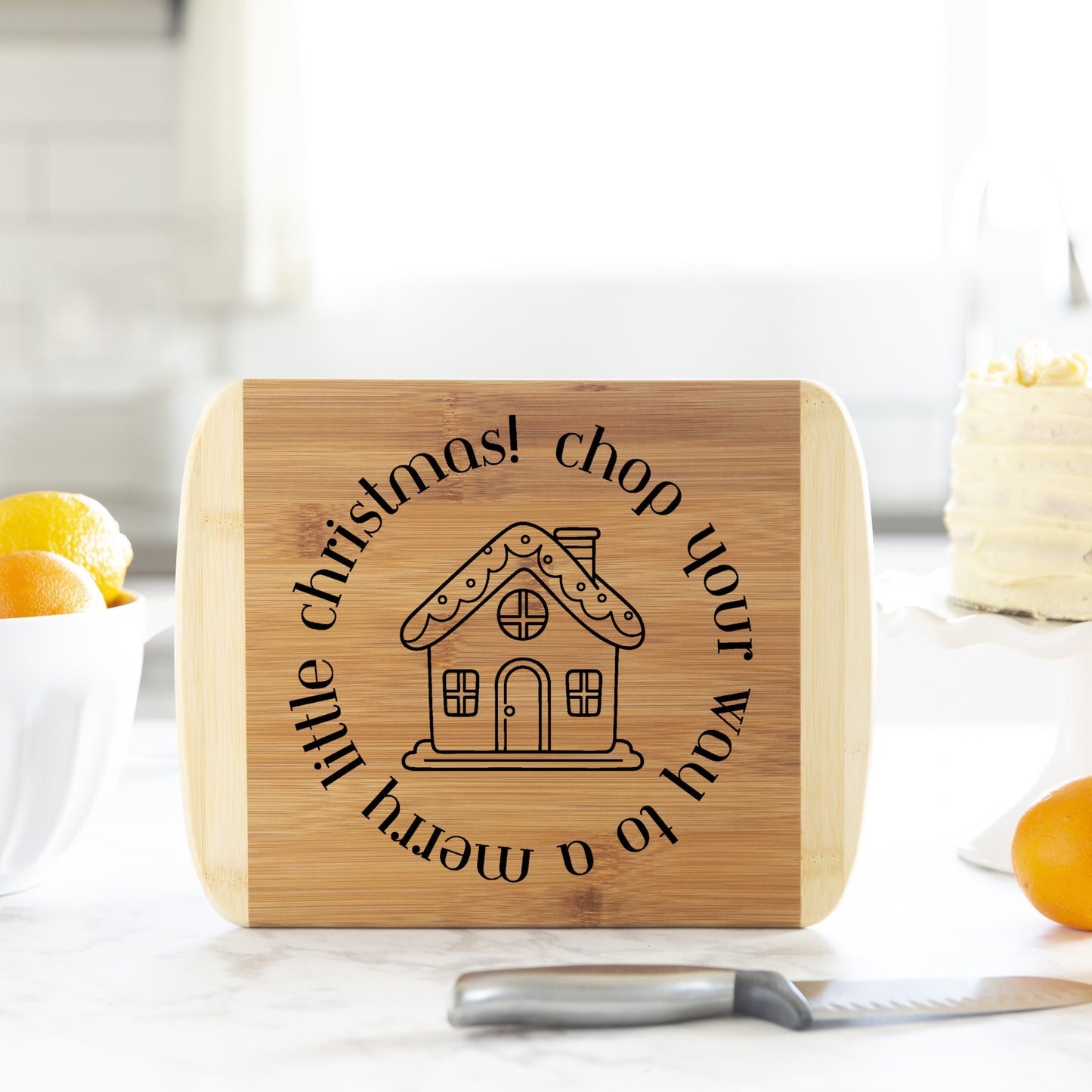 Chop your way to a Merry Little Christmas! -Cutting Board