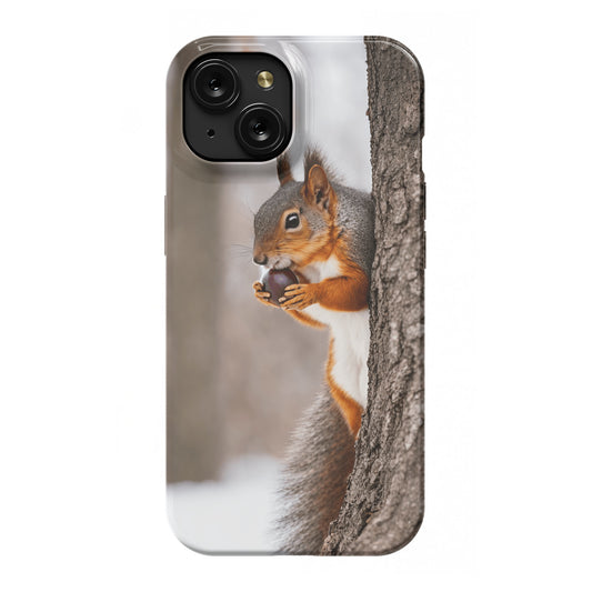 iphone 15 slim case - Squirrel in Winter