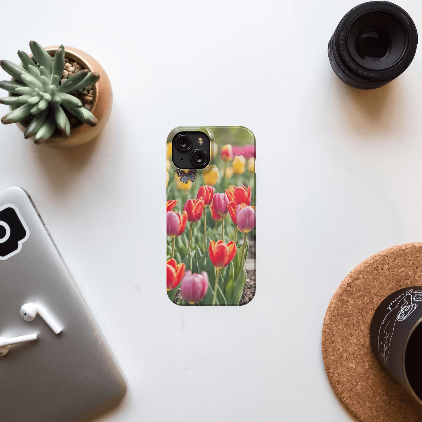 iphone 15 slim case - Tulips