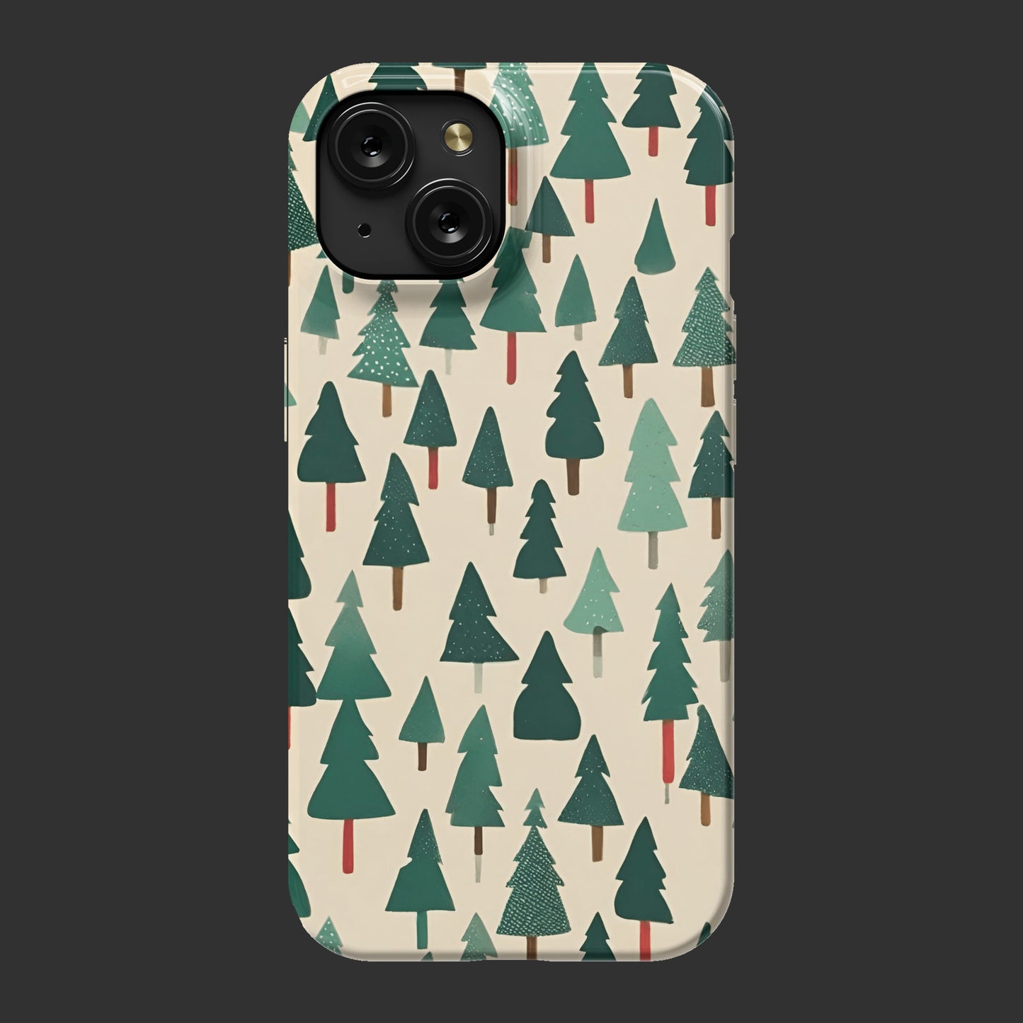 Christmas trees pattern - iPhone 15 slim case