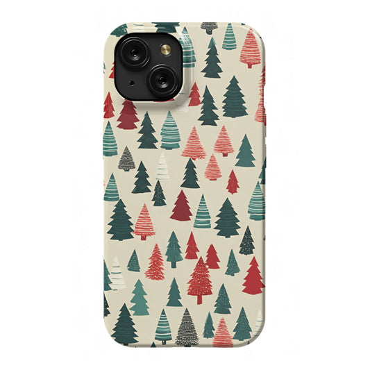 iPhone 15 slim case - Christmas tree pattern