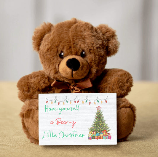 Have yourself a Bear-y little Christmas - Christmas Teddy Bear