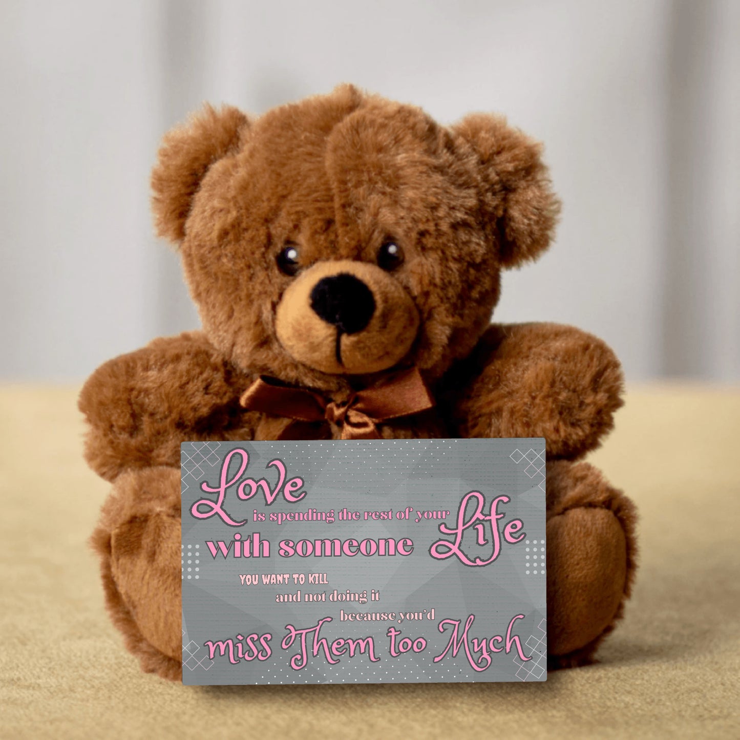 Love is spending the rest of your life with someone - Teddy Bear - funny, valentine's day, anniversary, Gift