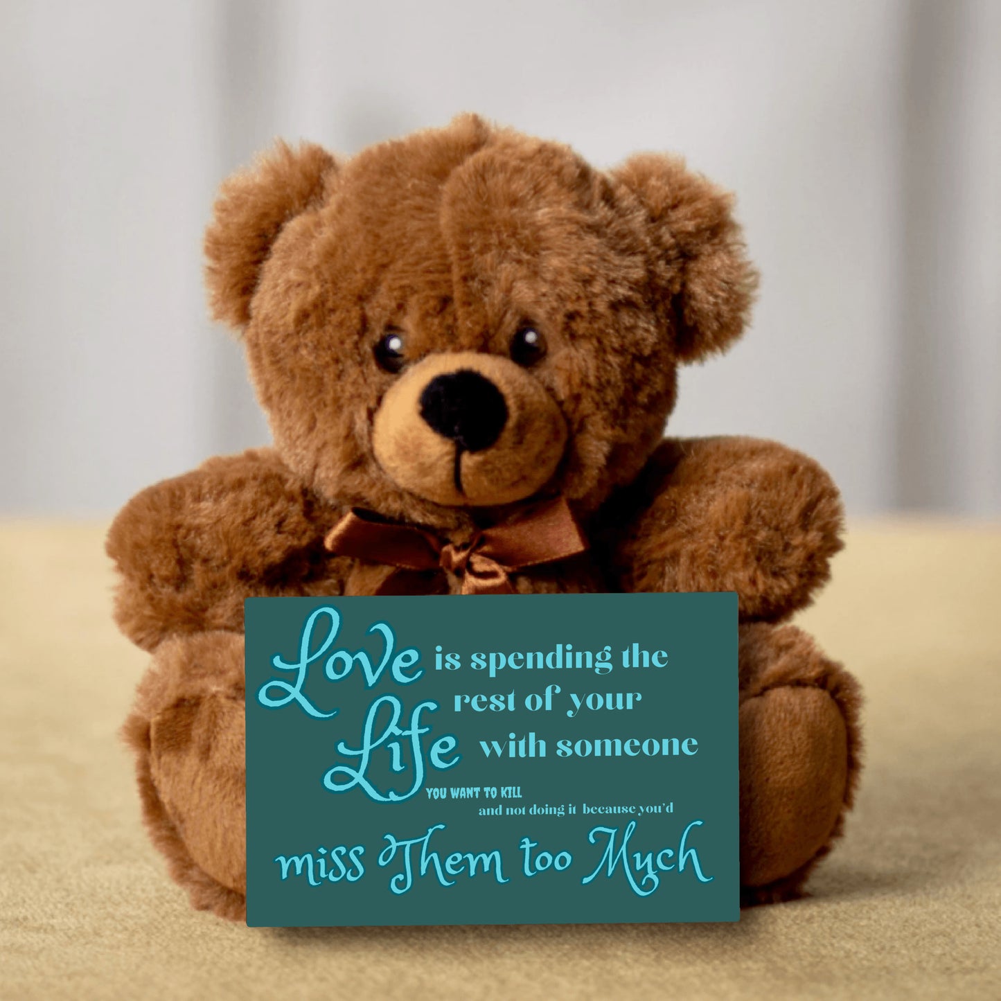 Love is spending the rest of your life with someone 2 - Teddy Bear - funny, valentine's day, anniversary, Gift