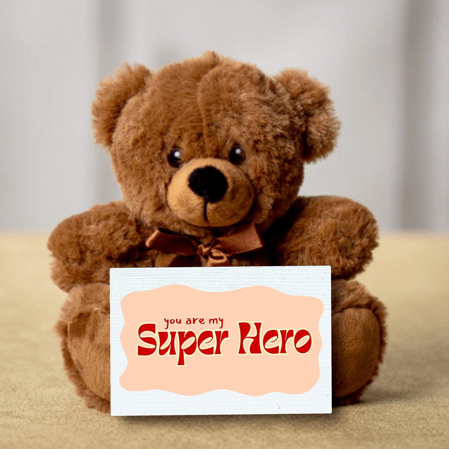 You are my Super Hero, red, Teddy Bear
