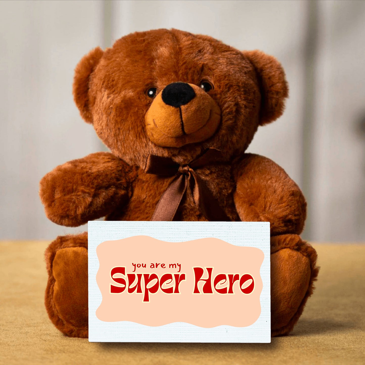 You are my Super Hero, red, Teddy Bear