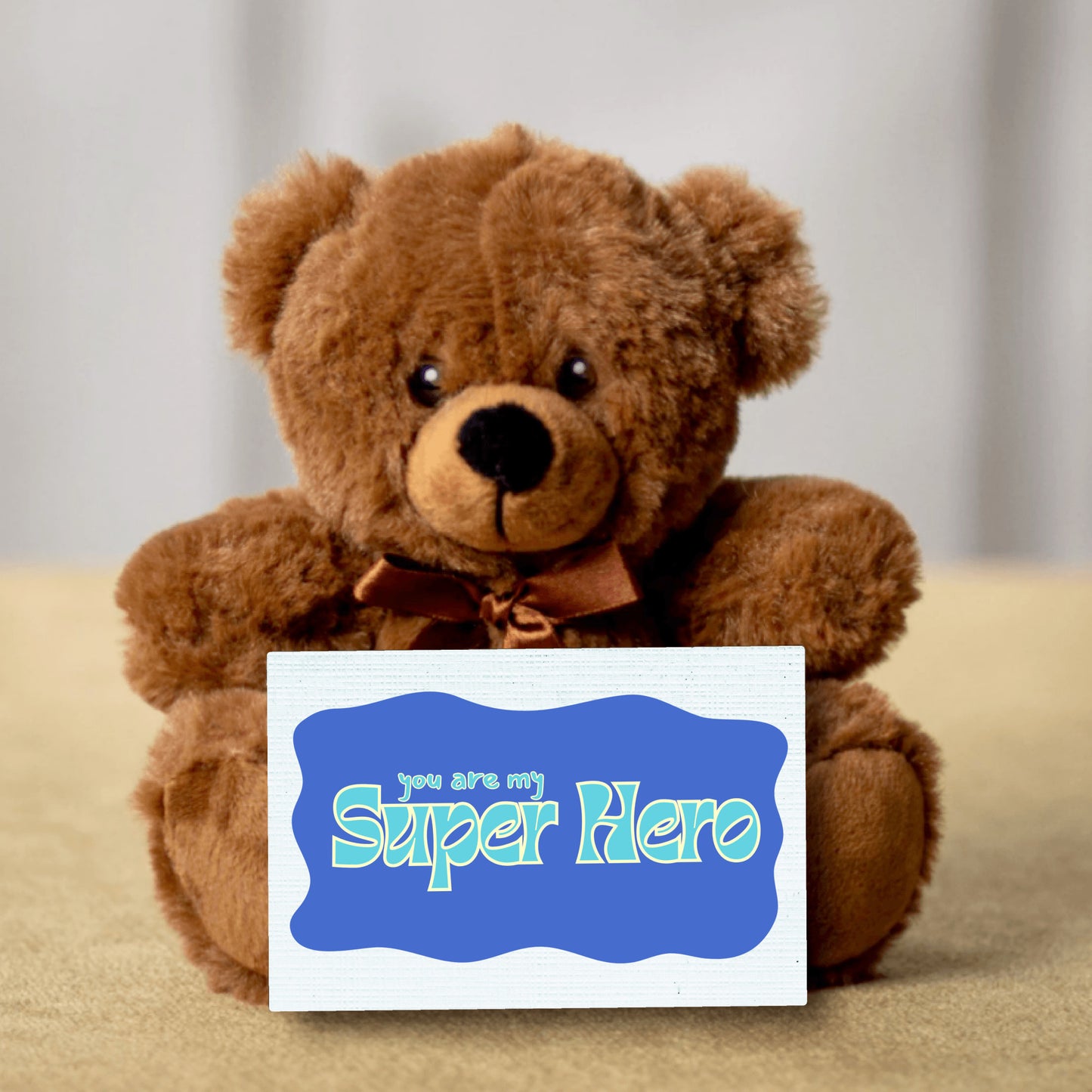 You are my Super Hero,blue, Teddy Bear