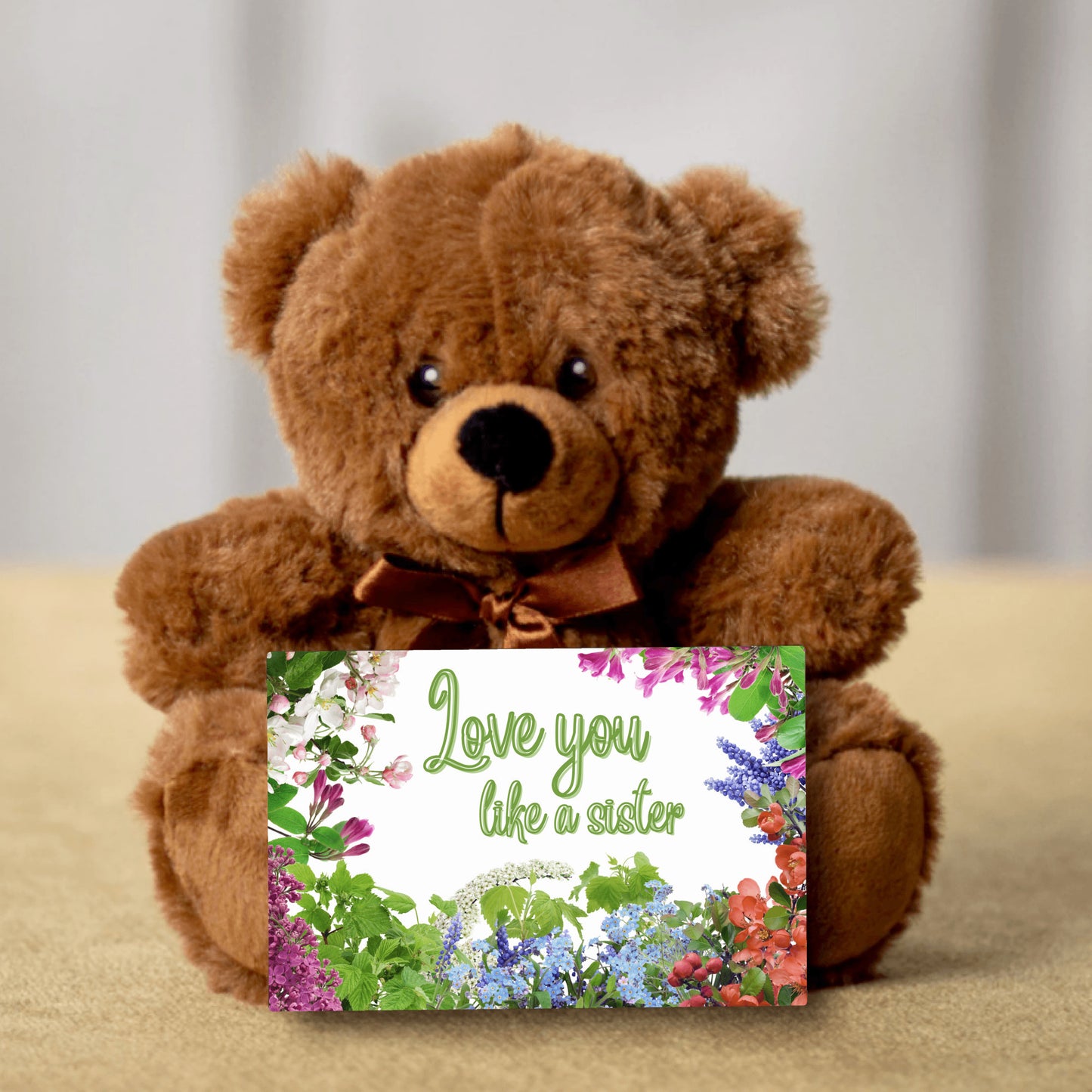 love you like a sister gift for best friend teddy bear