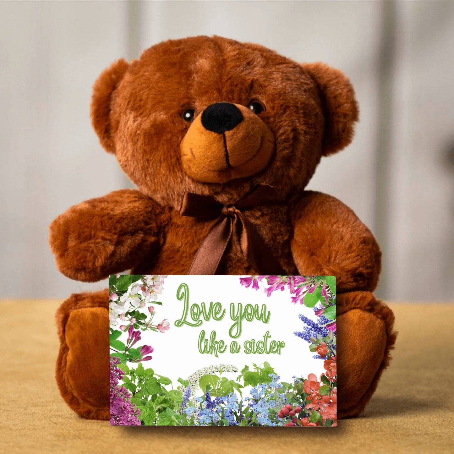 love you like a sister gift for best friend teddy bear