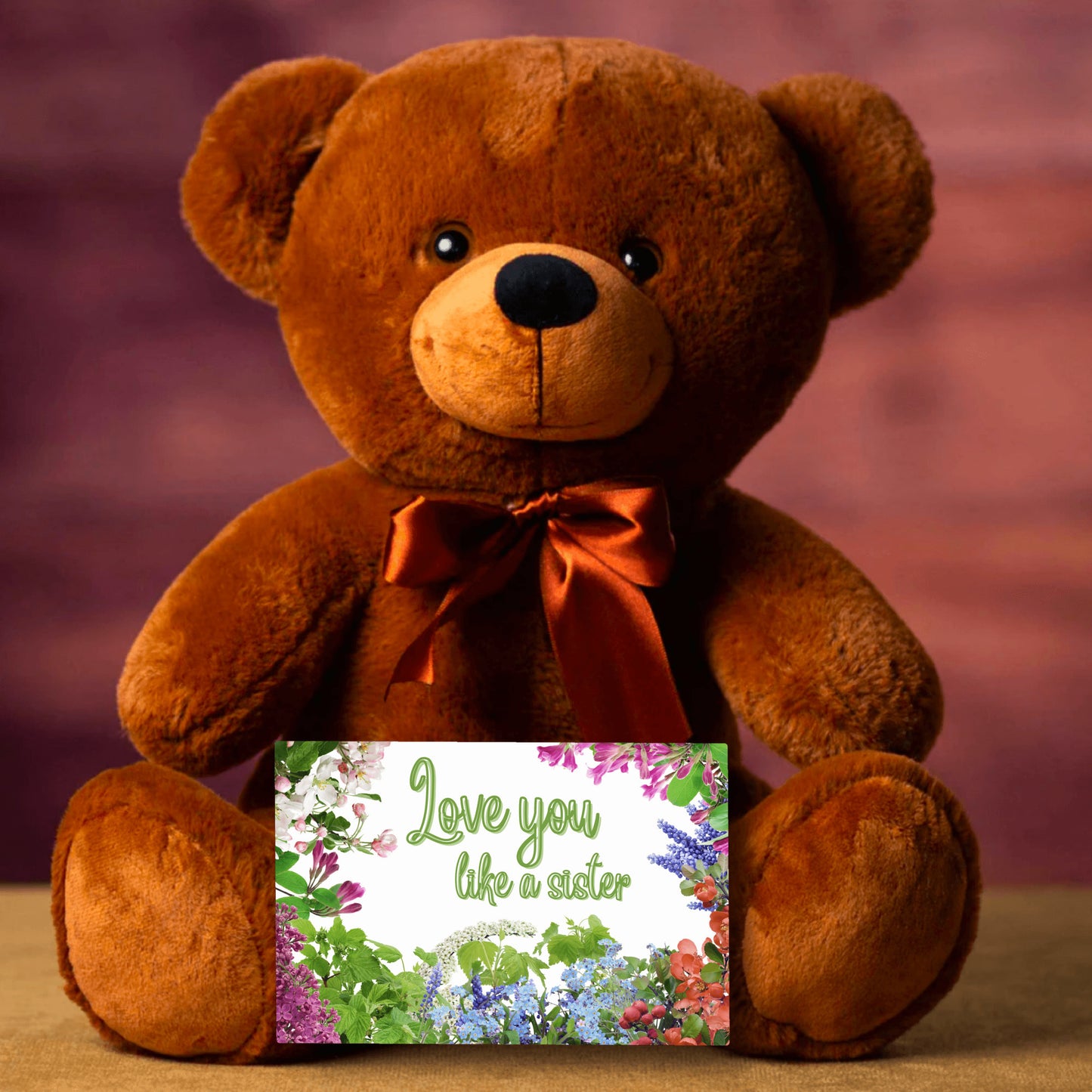 love you like a sister gift for best friend teddy bear