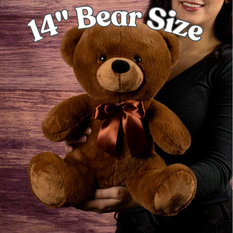 Happy Birthday Gift Teddy Bear 3 sizes can write on back