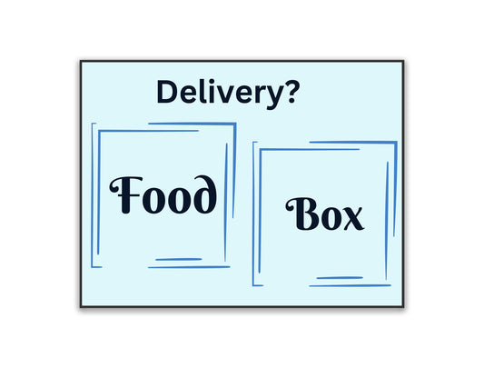 Doormat for deliveries food or box, what is being delivered to your house?