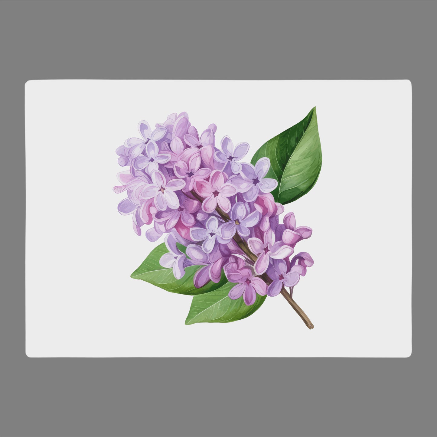 Lilac on glass cutting board gift