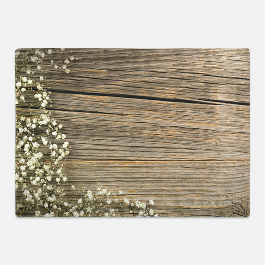 Wood look on glass cutting board gift