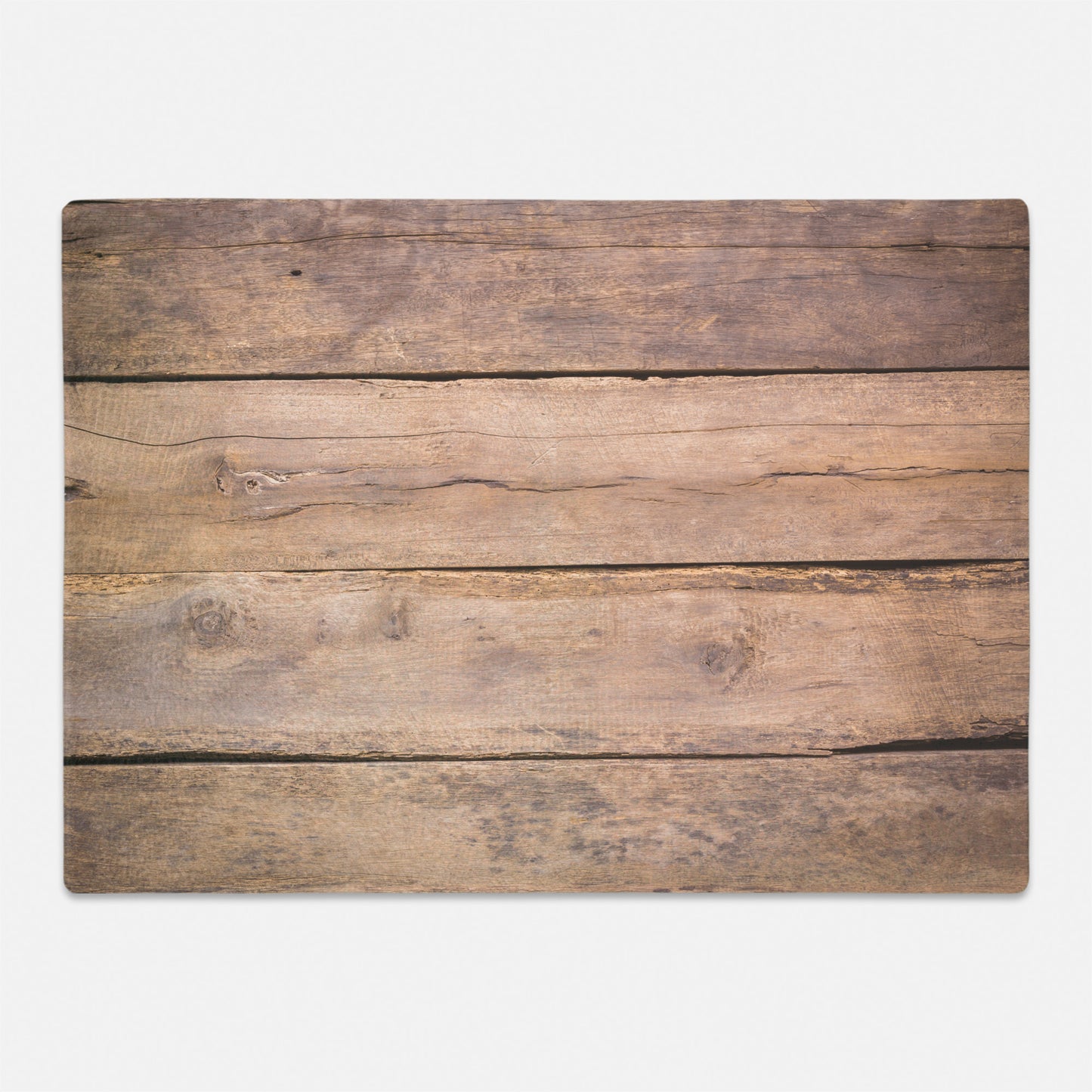 wooden plank printed on glass cutting board for gift