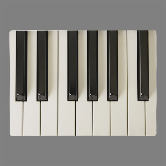 Piano keys printed on a glass cutting board gift for piano player