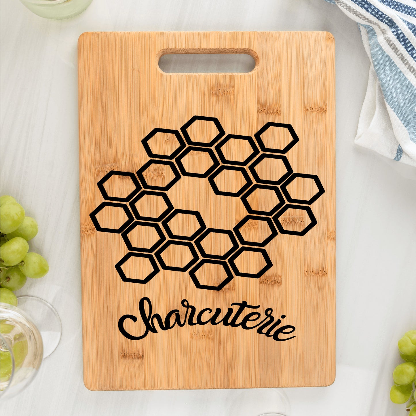 honeycomb charcutier board bamboo cutting board