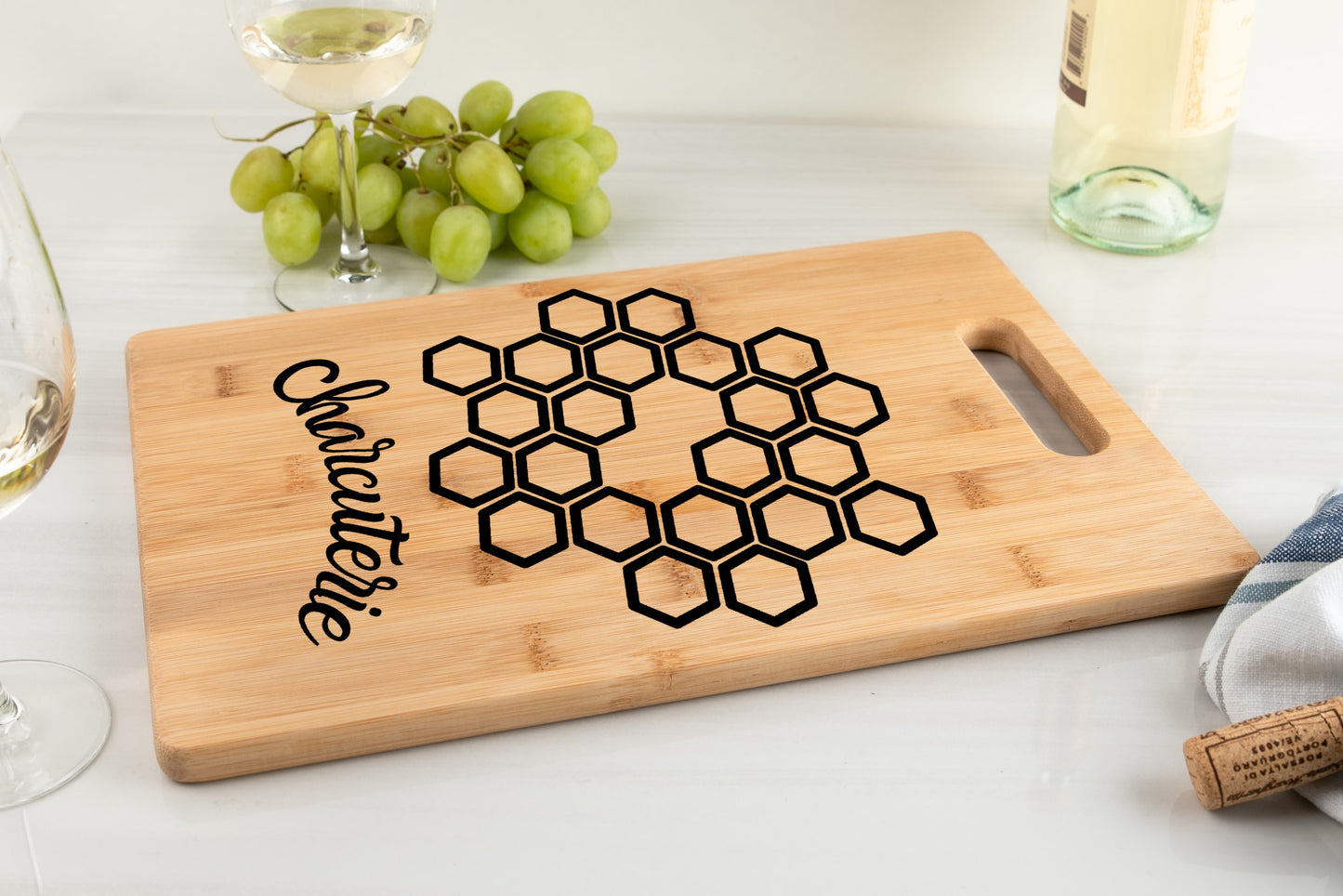 honeycomb charcutier board bamboo cutting board