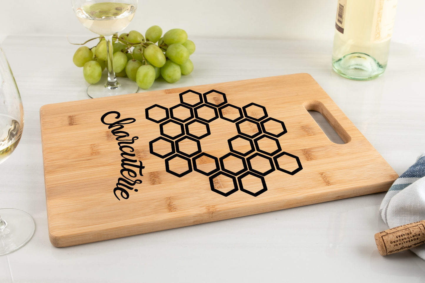 honeycomb charcutier board bamboo cutting board