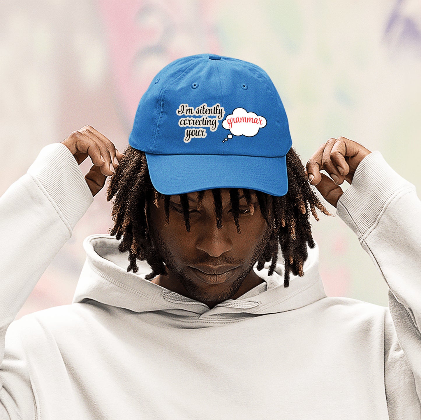 I'm silently correcting your grammar hat gift for teacher funny hat