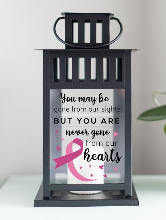 Breast Cancer - You maybe gone from our sights but never from our Hearts - Lantern