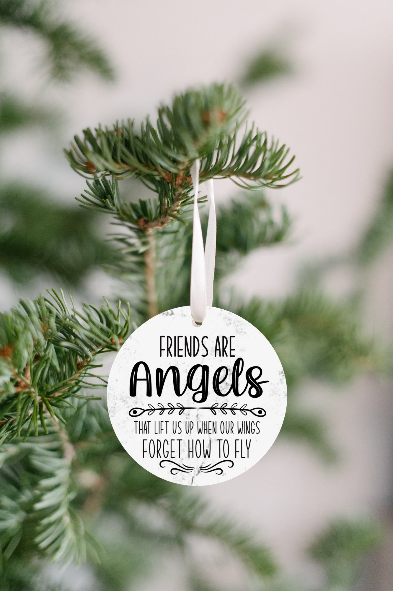 Friends are Angels -Christmas Ornament