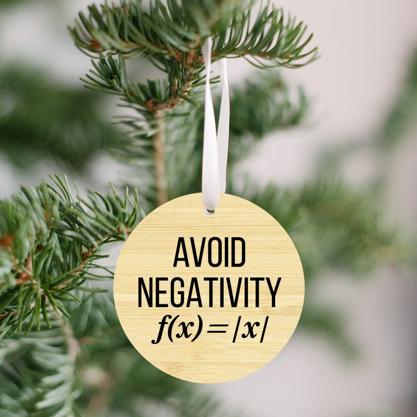 Math, avoid negativity - Ornament