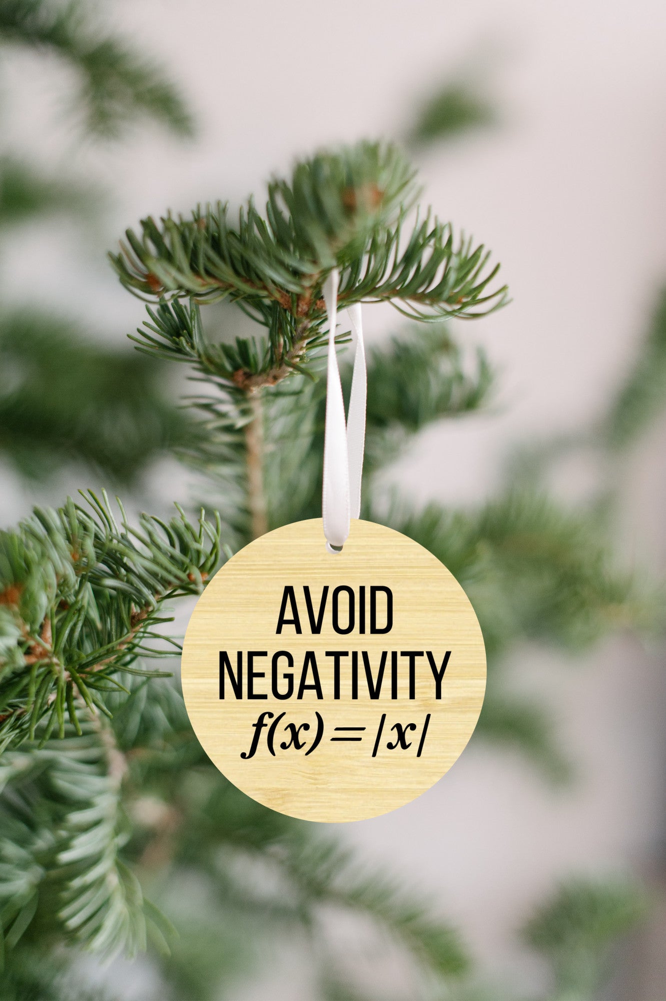 Math, avoid negativity - Ornament