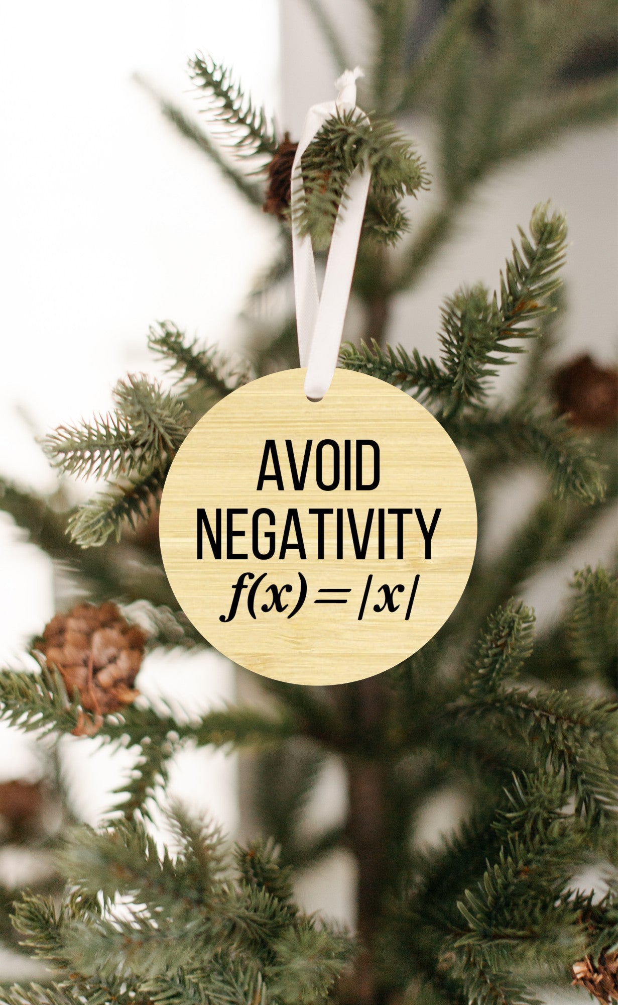 Math, avoid negativity - Ornament