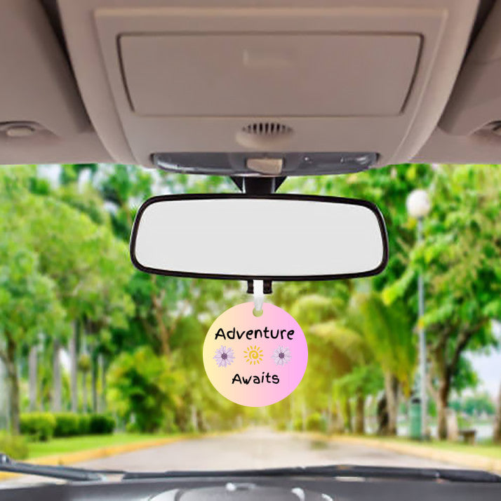 Adventure Awaits - Car Ornament