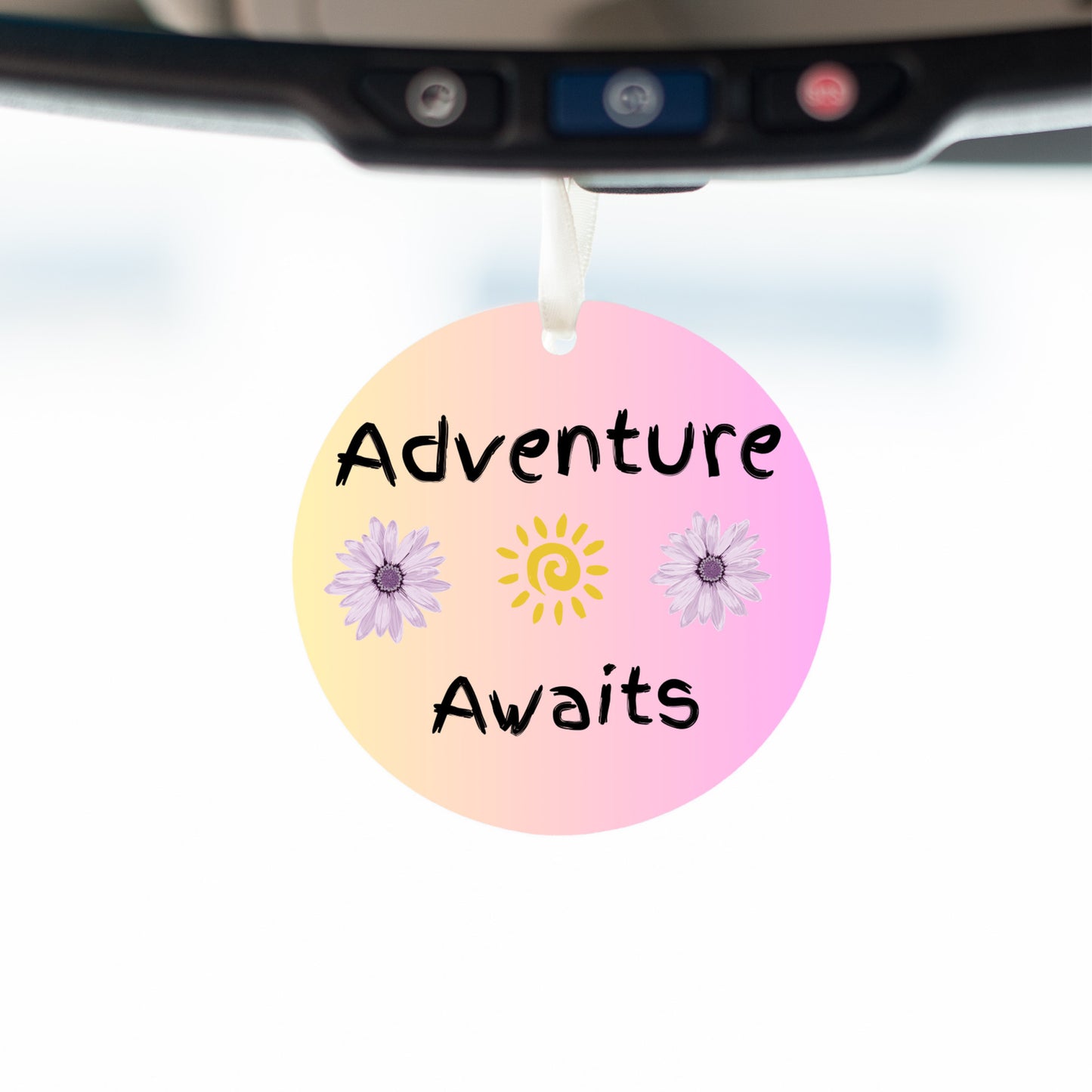 Adventure Awaits - Car Ornament