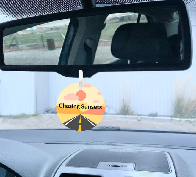 Chasing Sunsets - Car Ornament