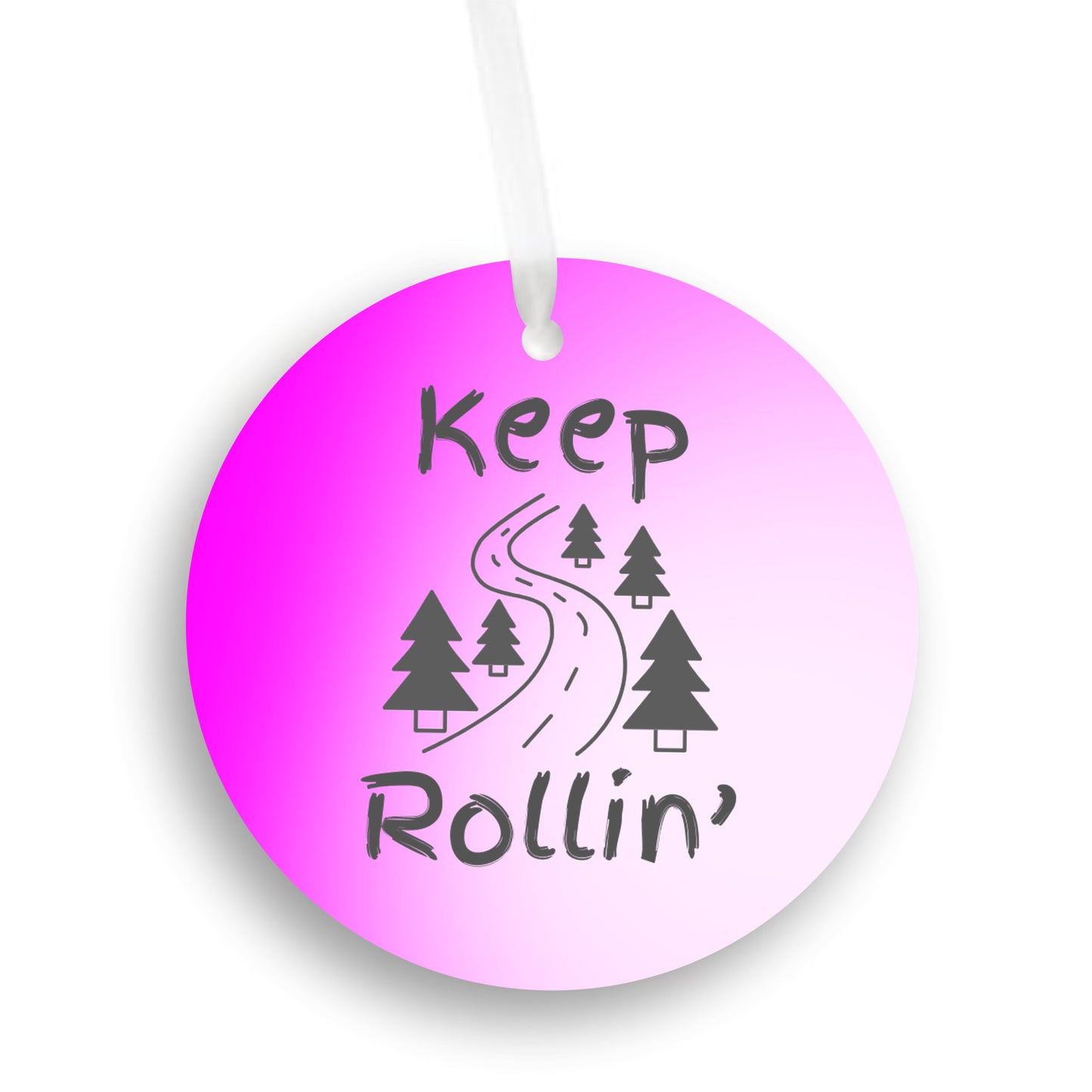 Keep Rollin' - Car Ornament