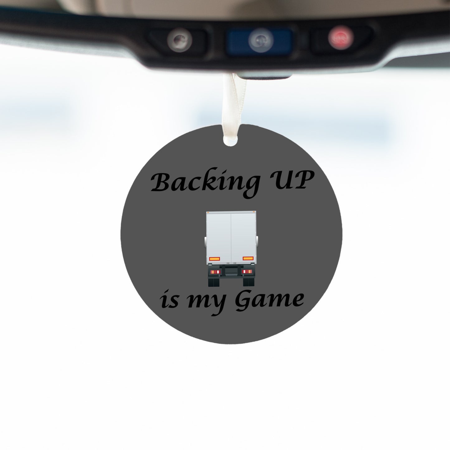 Backing up is my game - truck driver ornament