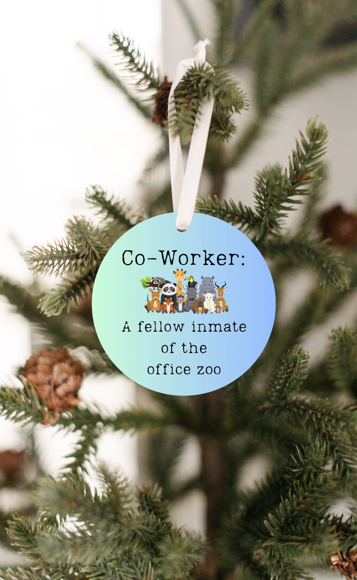 CoWorkers - A fellow inmate of the office zoo, Christmas Ornament